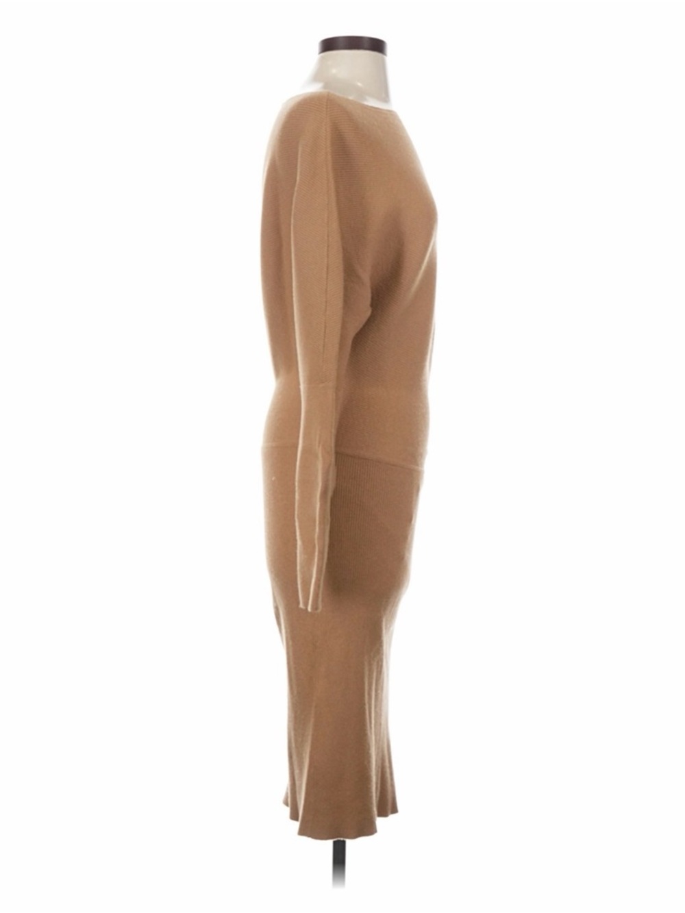 Banana Republic Camel Long-Sleeve Boatneck Knit Dress NWT - Picture 2 of 5